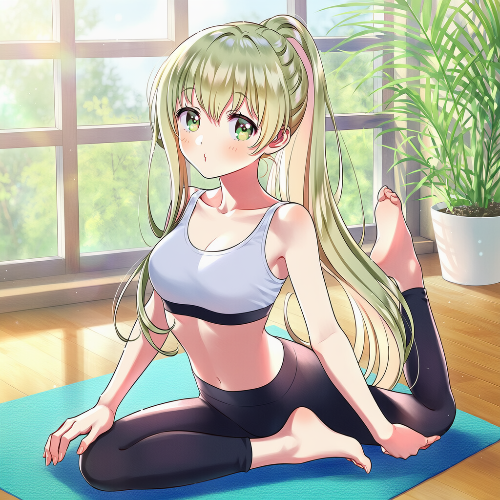 瑜珈少女