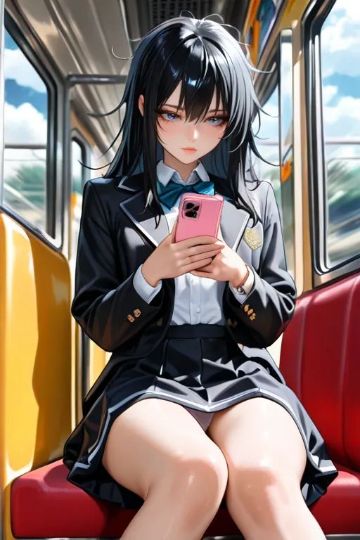 喜歡在火車露出的高中生